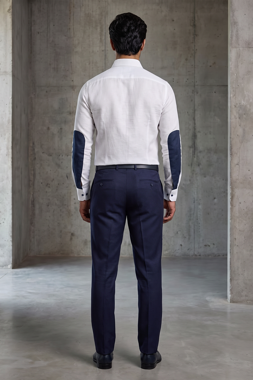 White Linen Shirt | Elbow Detailing