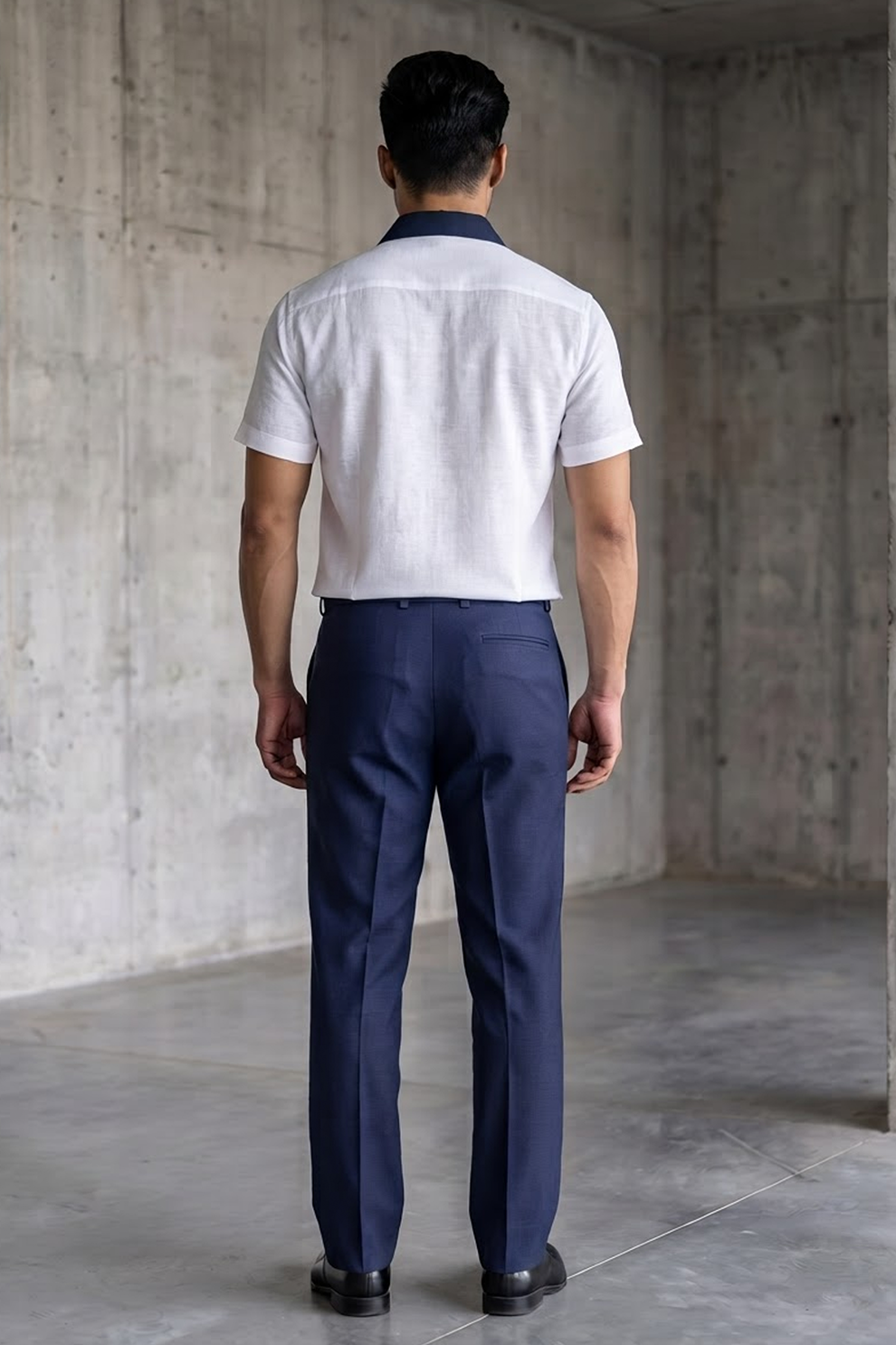 White Linen Polo T-Shirt